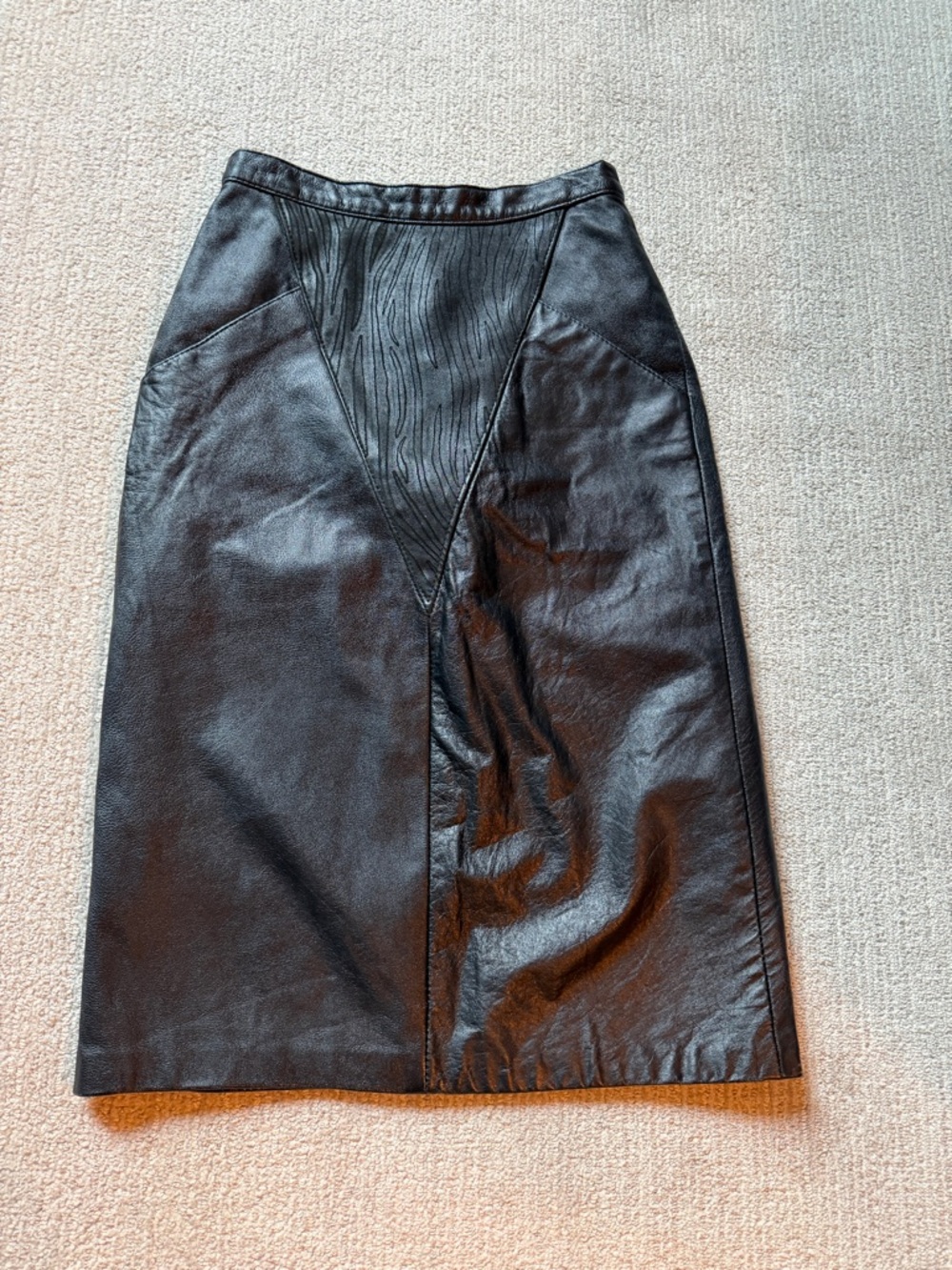 Vintage leather skirt